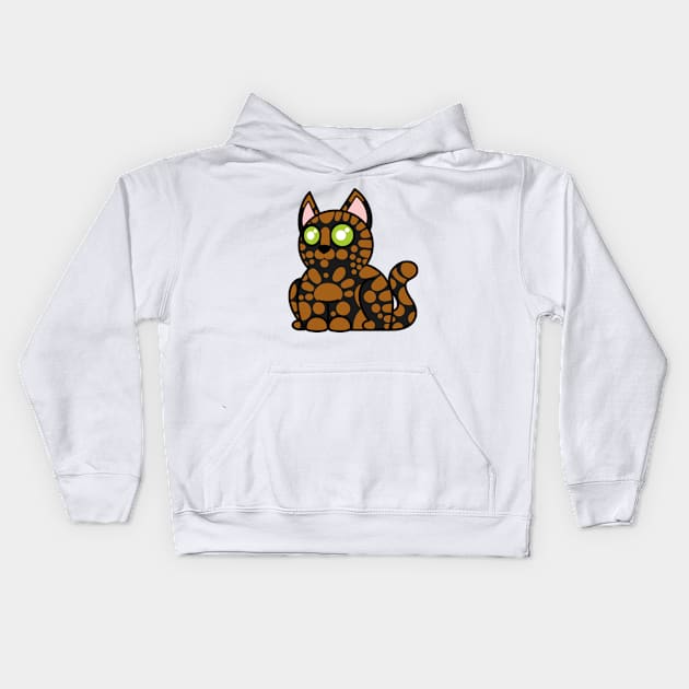 Plump Cat Tortoise Shell Kids Hoodie by JadedOddity